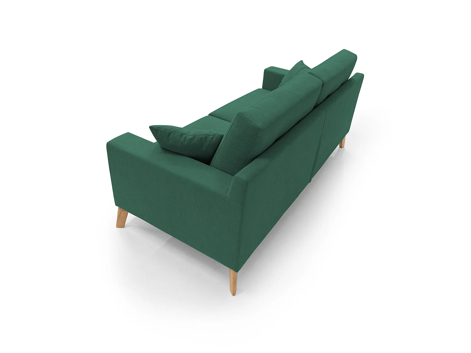 Danish Divano moderno in tessuto morbido impermeabile T02 186 cm verde