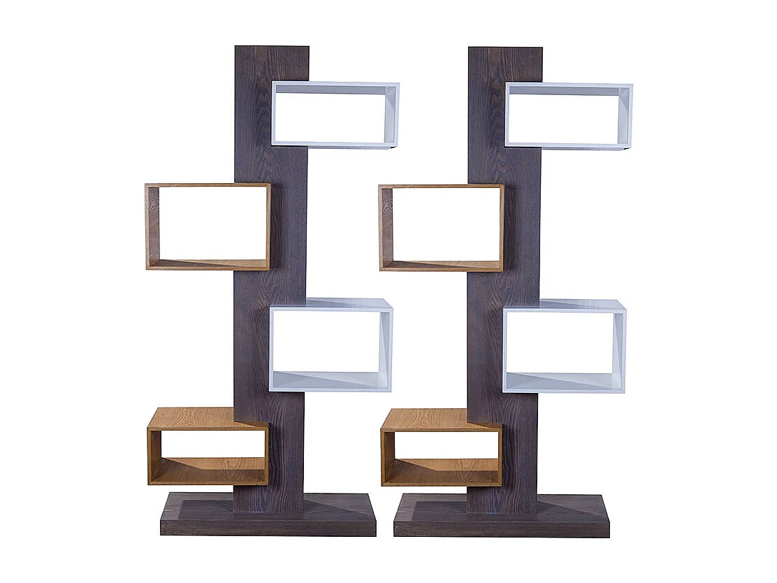 Étagère bois LIO - Noyer Bois foncé