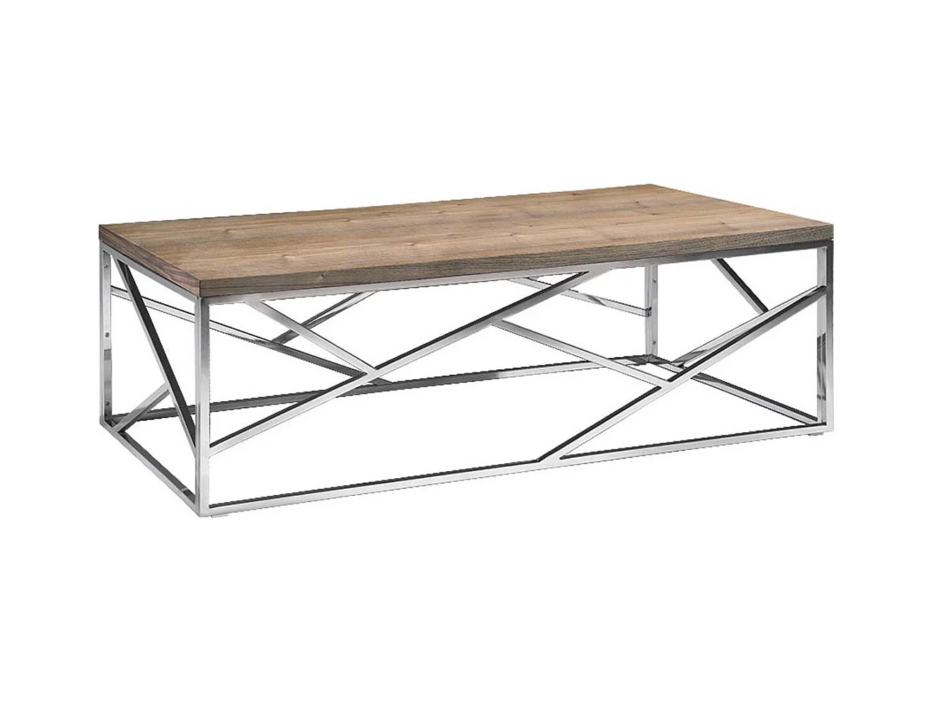 Table basse bois et acier SOAN - Frêne/Acier - Bois clair