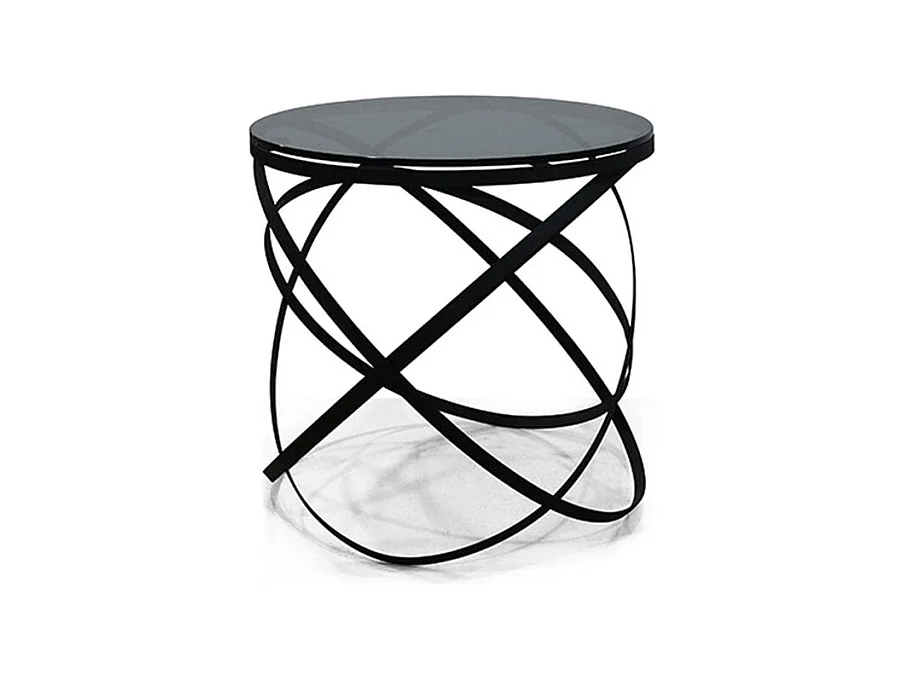 Table d'appoint verre IRIS - Gris - Gris