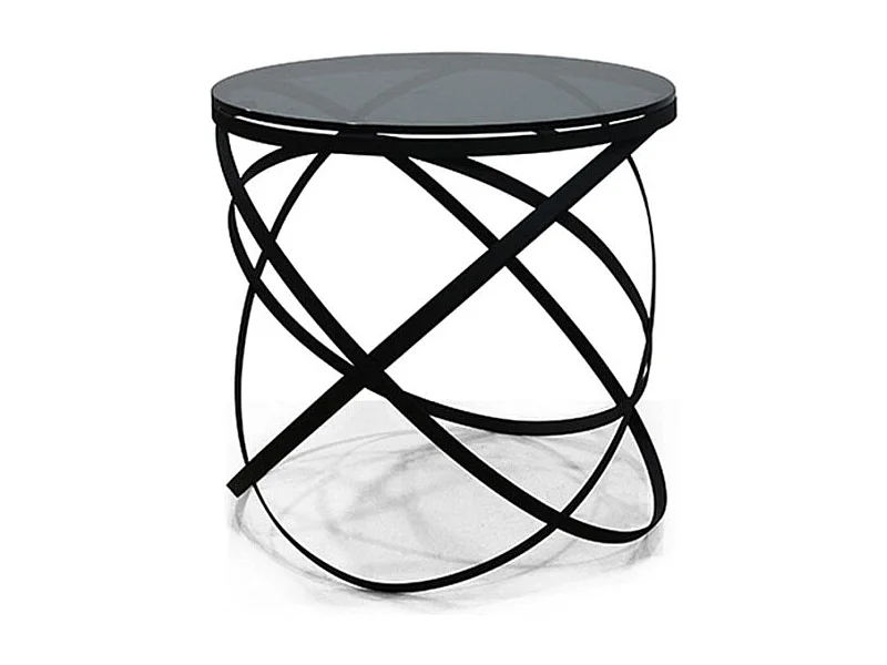 Table d'appoint verre IRIS - Gris - Gris