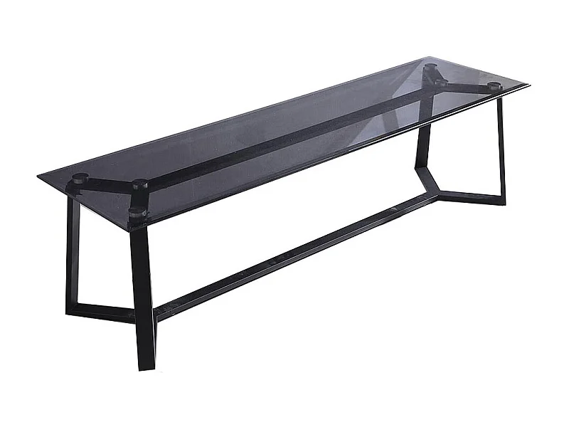 Meuble TV verre NEO - Noir