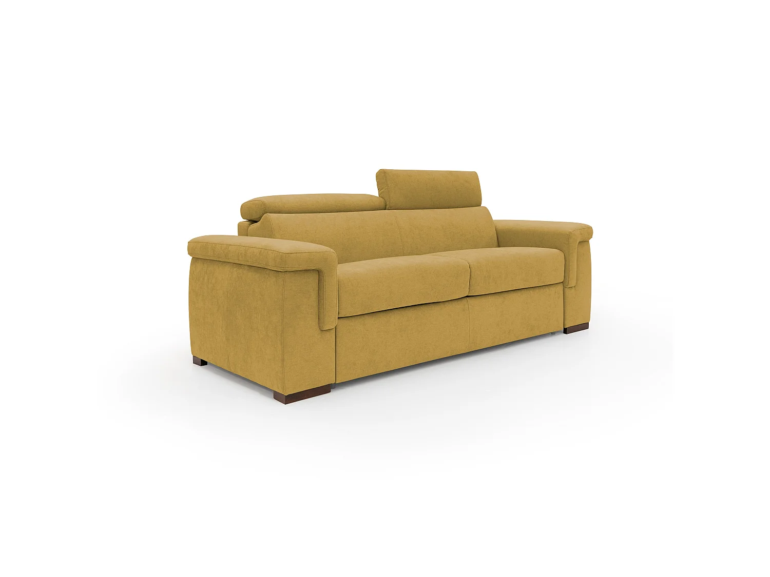 Giunone Divano letto mat. H18 240 cm (mat. 160x197 cm) giallo
