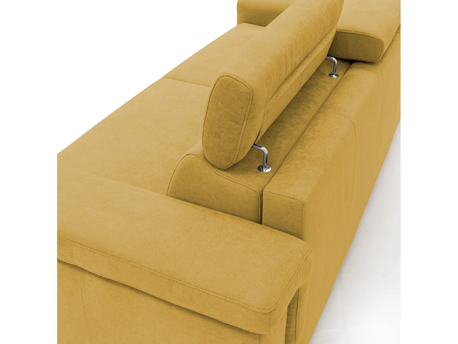 Giunone Divano letto mat. H18 240 cm (mat. 160x197 cm) giallo