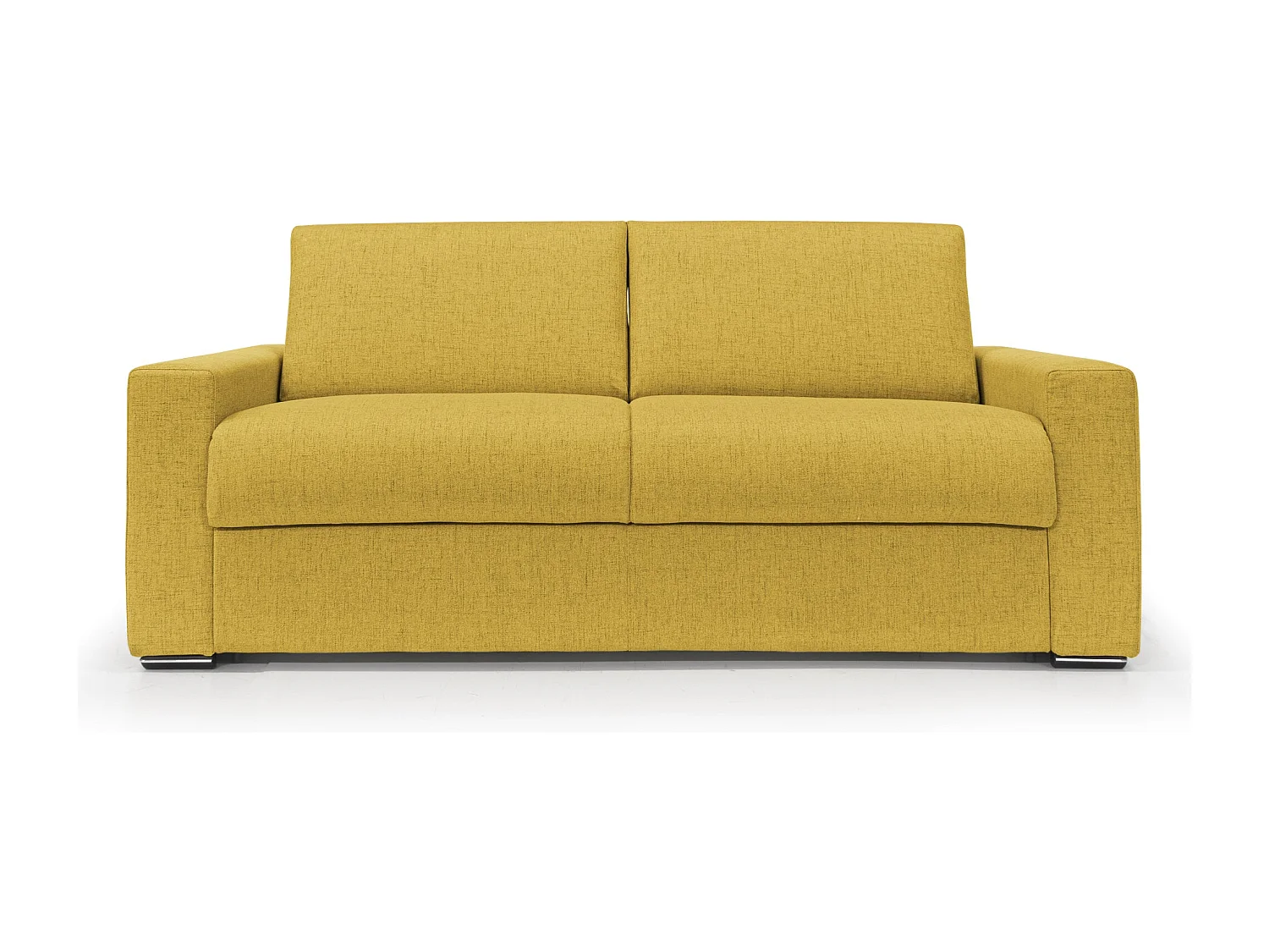 Nixon Schlafsofa mit 20 cm Matratze aus wasserfestem Stoff T03 220 cm (mat. 160x197) Gelb