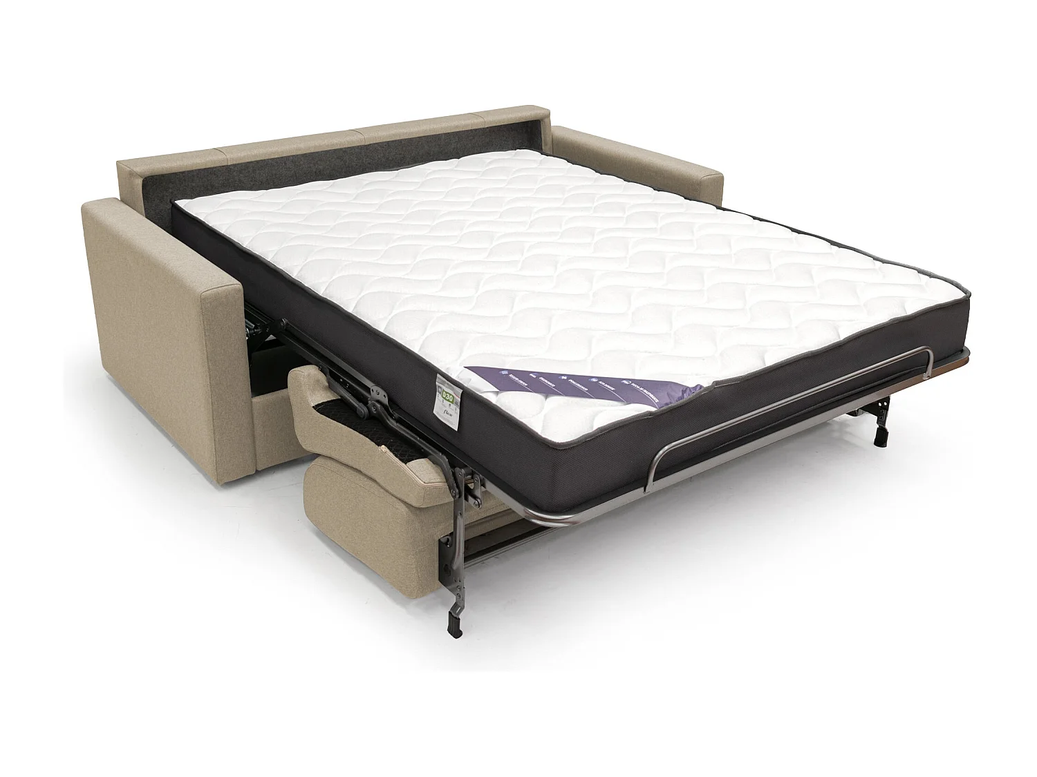 Chris Schlafsofa aus wasserfestem Stoff T13 166 cm (mat. 120x197) braun