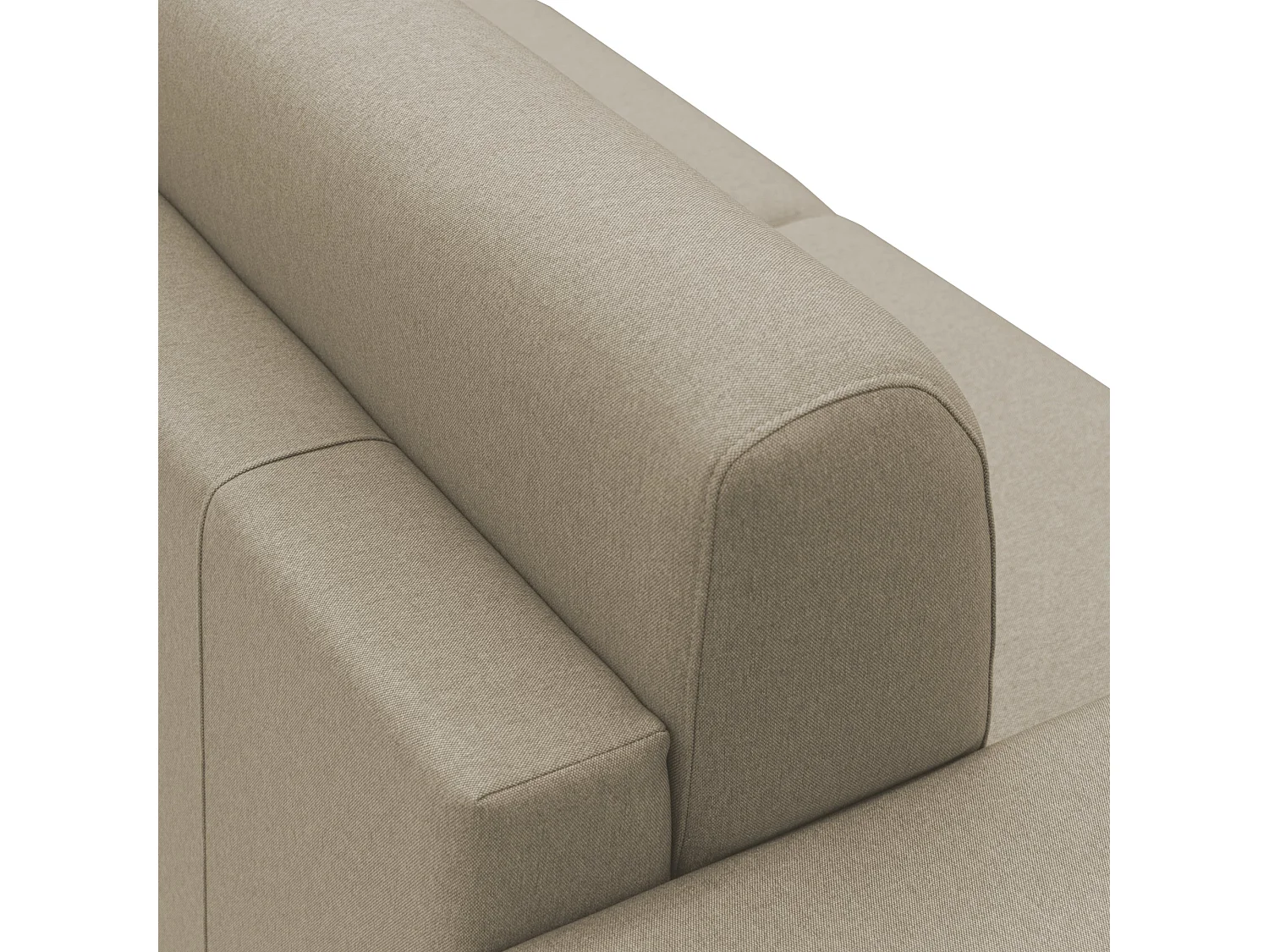 Chris Divano letto angolare 5 posti in tessuto impermeabile T13 288 cm Destro (mat. 160x197) beige