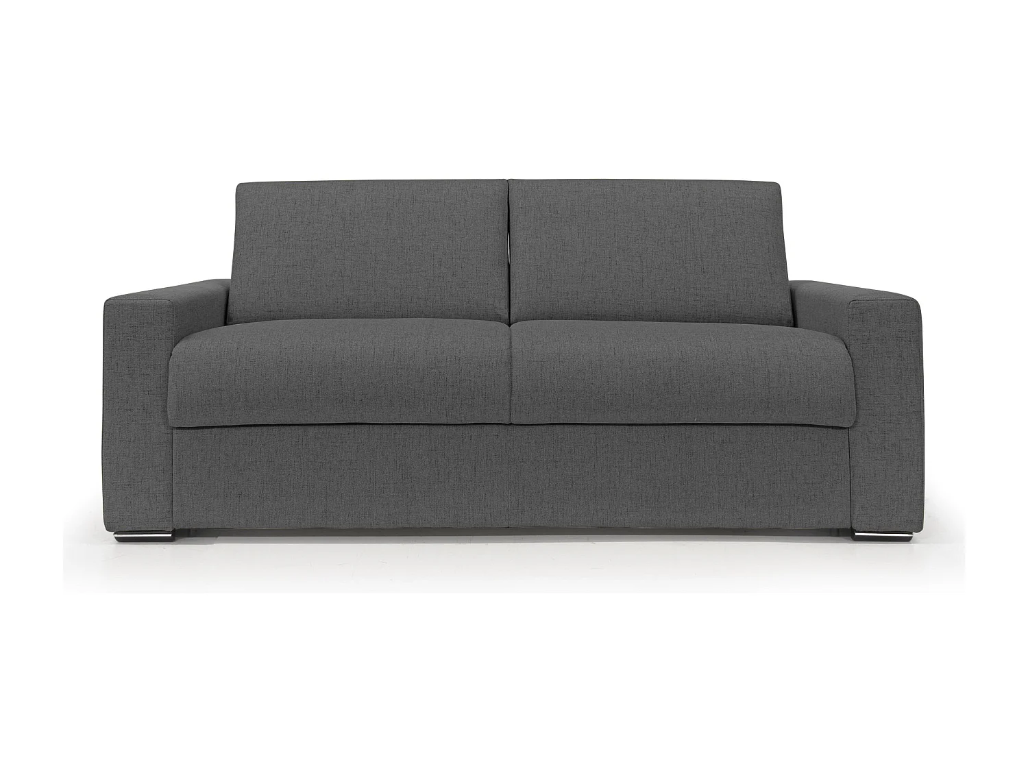 Nixon Schlafsofa mit 20 cm Matratze aus wasserfestem Stoff T03 220 cm (mat. 160x197) Anthrazit
