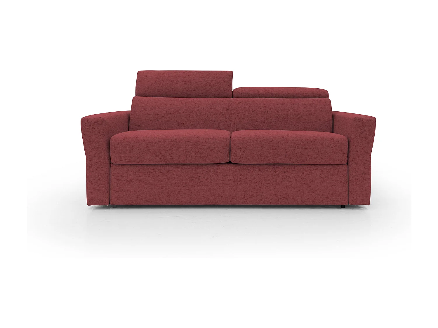 Avalon Divano letto con materasso H18 180 cm (mat. 120x197 cm) rosso
