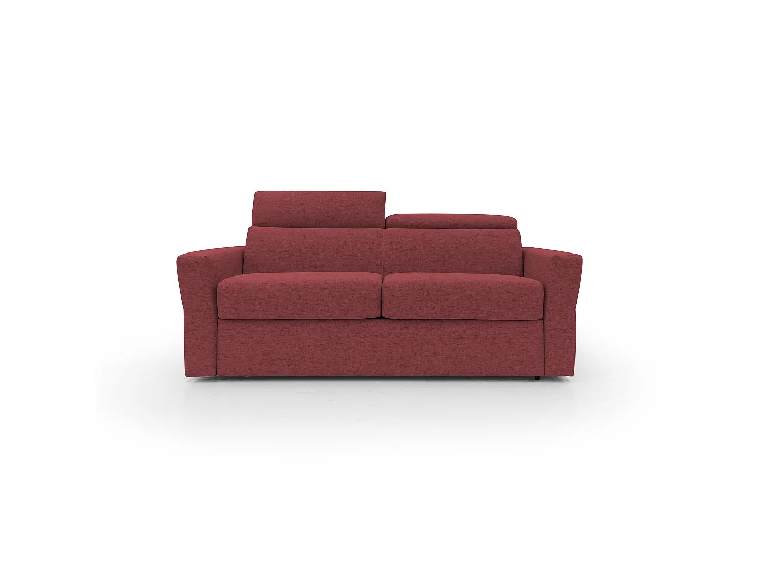 Avalon Canapé lit matelas H18 cm de haut en tissu imperméable T03 180 cm (120x197) rouge
