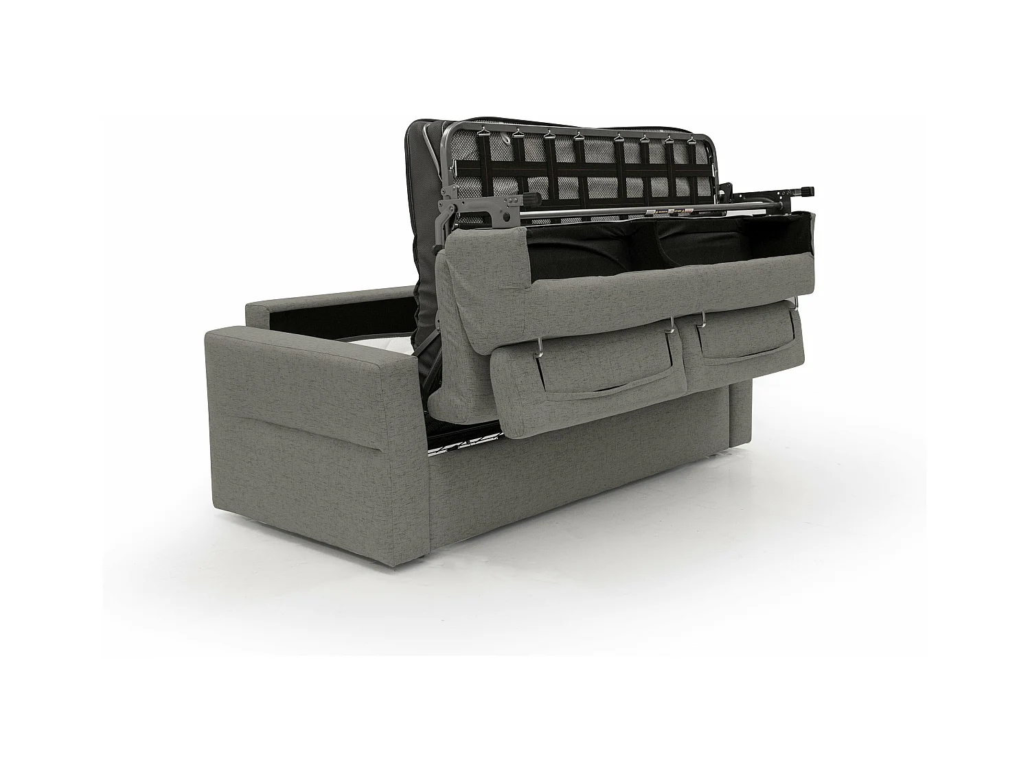 Avalon Schlafsofa mit 18 cm hoher Matratze aus wasserfestem Stoff T03 200 cm (140x197) taupe