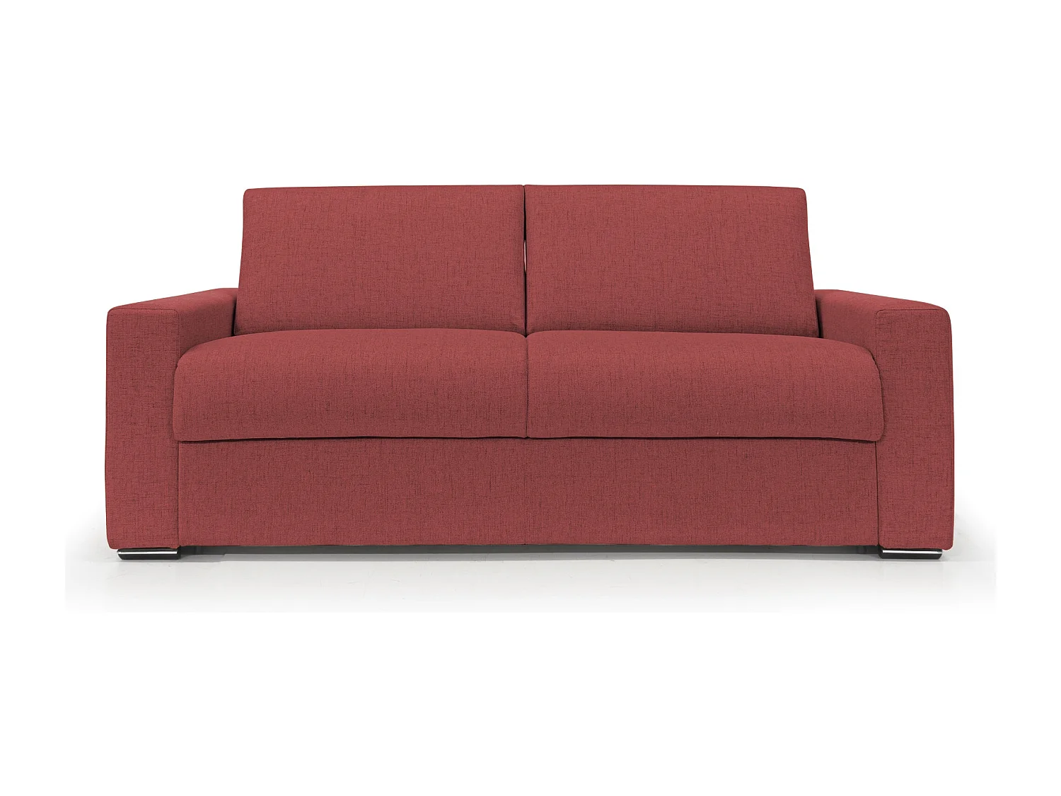 Nixon Sofá convertible con colchón H2O en tela impermeable 200 cm (mat. 140x197) Rojo