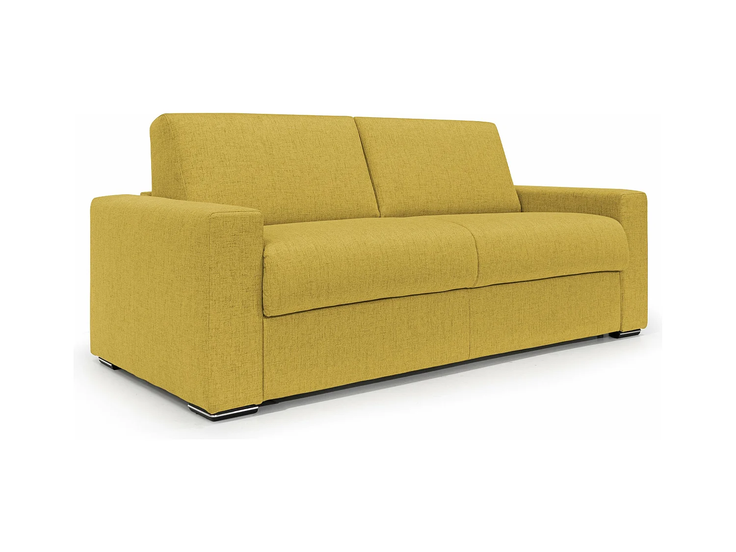 Nixon Canapé convertible matelas h20 en tissu imperméable T03 200 cm (mat. 140x197) jaune