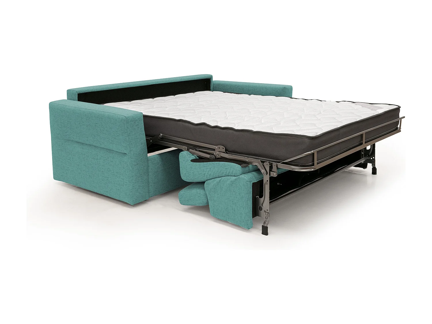 Avalon Schlafsofa mit 18 cm hoher Matratze aus wasserfestem Stoff T03 220 cm (160x197) aquamarin