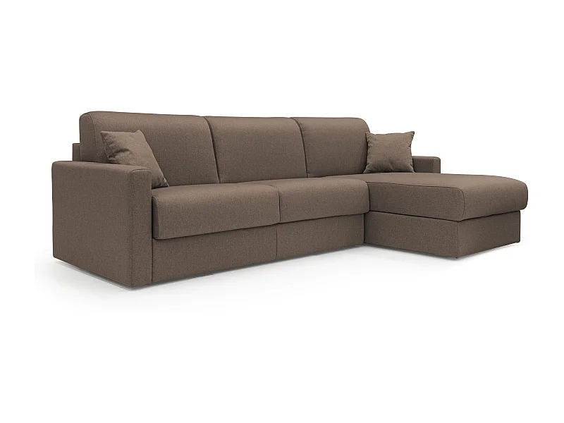 Chris 5-Sitzer-Ecksofa aus wasserfestem Stoff T13 248 cm rechts (mat. 120x197) braun