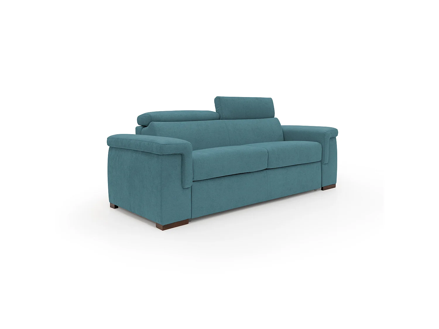 Giunone Divano letto mat. H18 220 cm (mat. 140x197 cm) azzurro