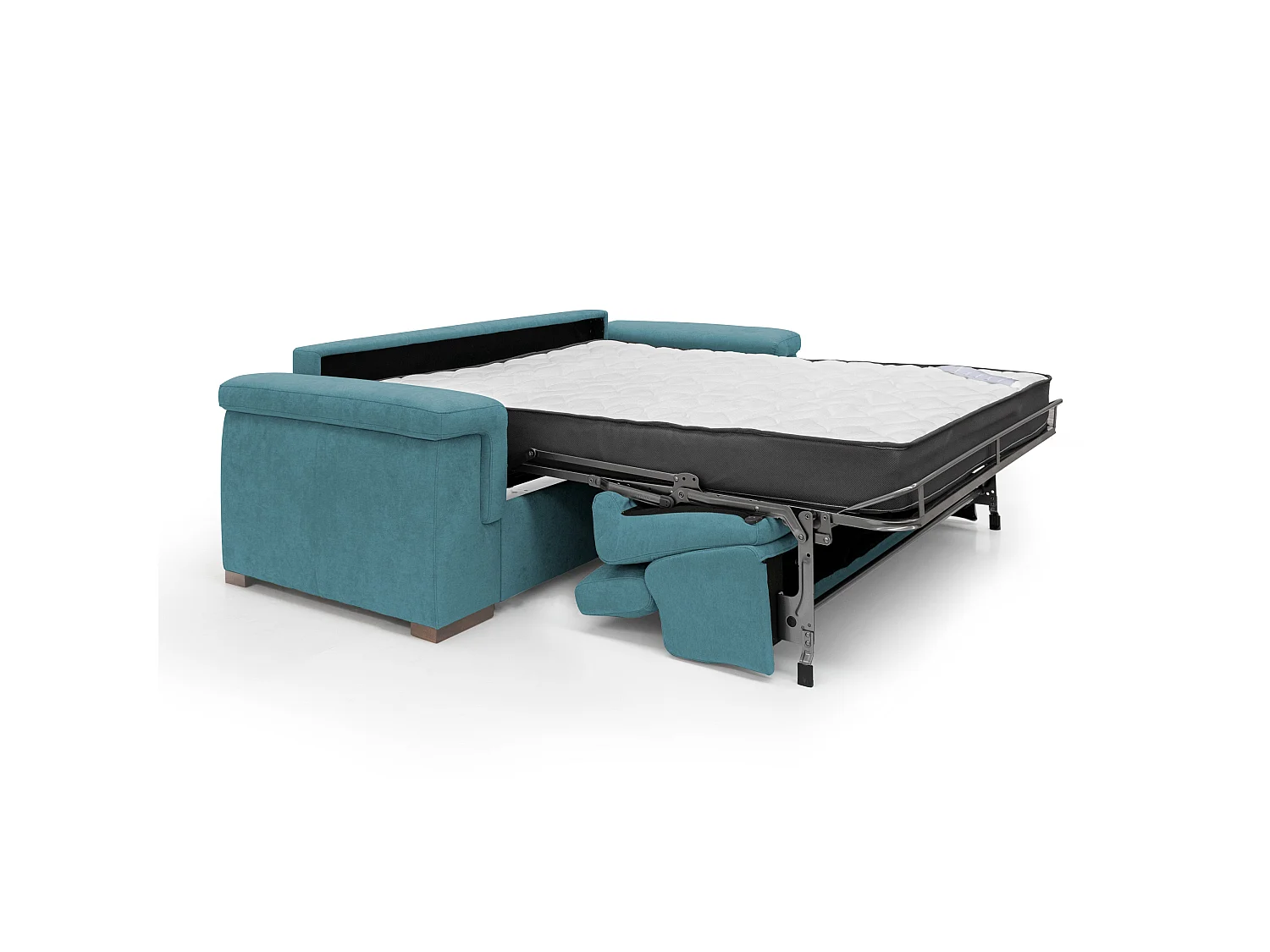 Giunone Divano letto mat. H18 220 cm (mat. 140x197 cm) azzurro