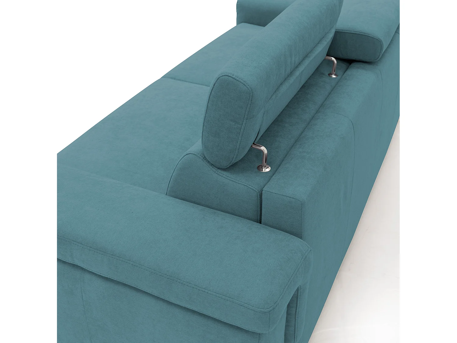 Giunone Divano letto mat. H18 220 cm (mat. 140x197 cm) azzurro