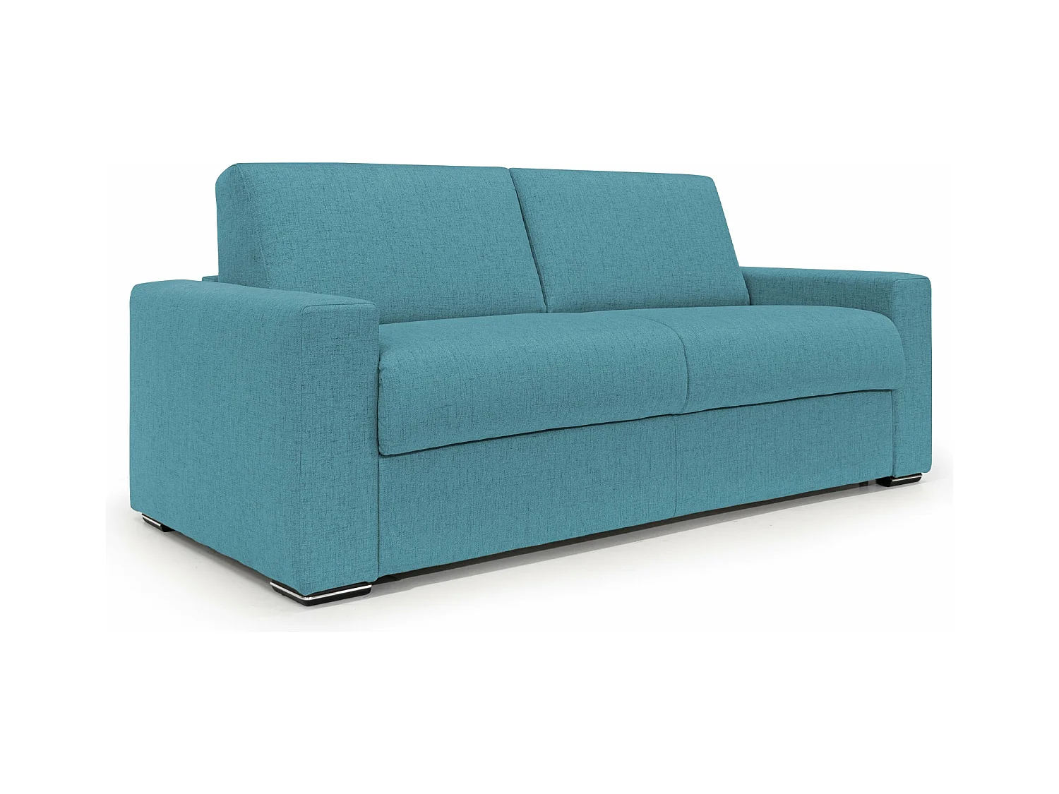 Nixon Canapé convertible matelas h20 en tissu imperméable T03 200 cm (mat. 140x197) bleu ciel