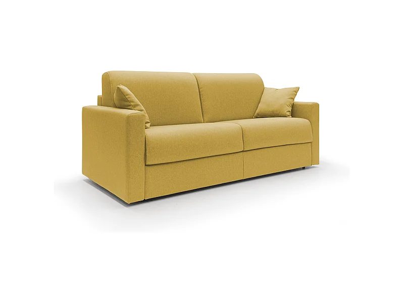 Chris Schlafsofa aus wasserfestem Stoff T13 166 cm (mat. 120x197) gelb
