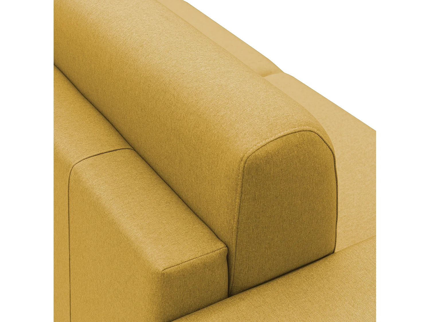 Chris Sofá cama convertible en tejido impermeable 166 cm (mat. 120x197) Amarillo