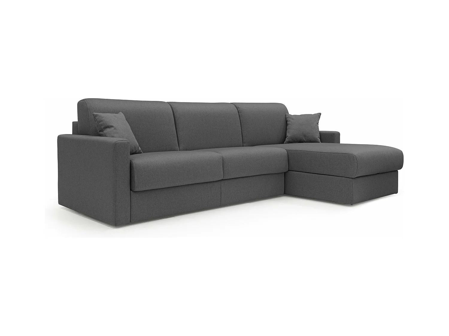 Chris Canapé d'angle 5 places en tissu imperméable 288 cm Gauche Anthracite