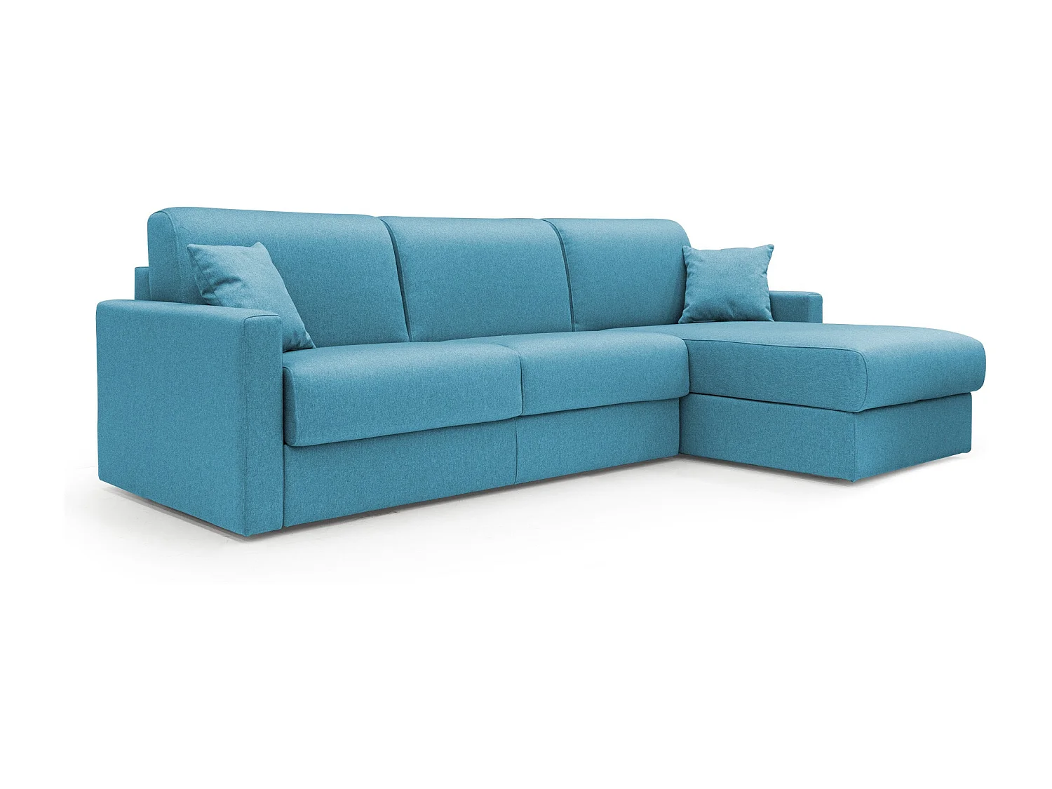Chris 5-Sitzer-Ecksofa aus wasserfestem Stoff T13 248 cm links (mat. 120x197) hellblau