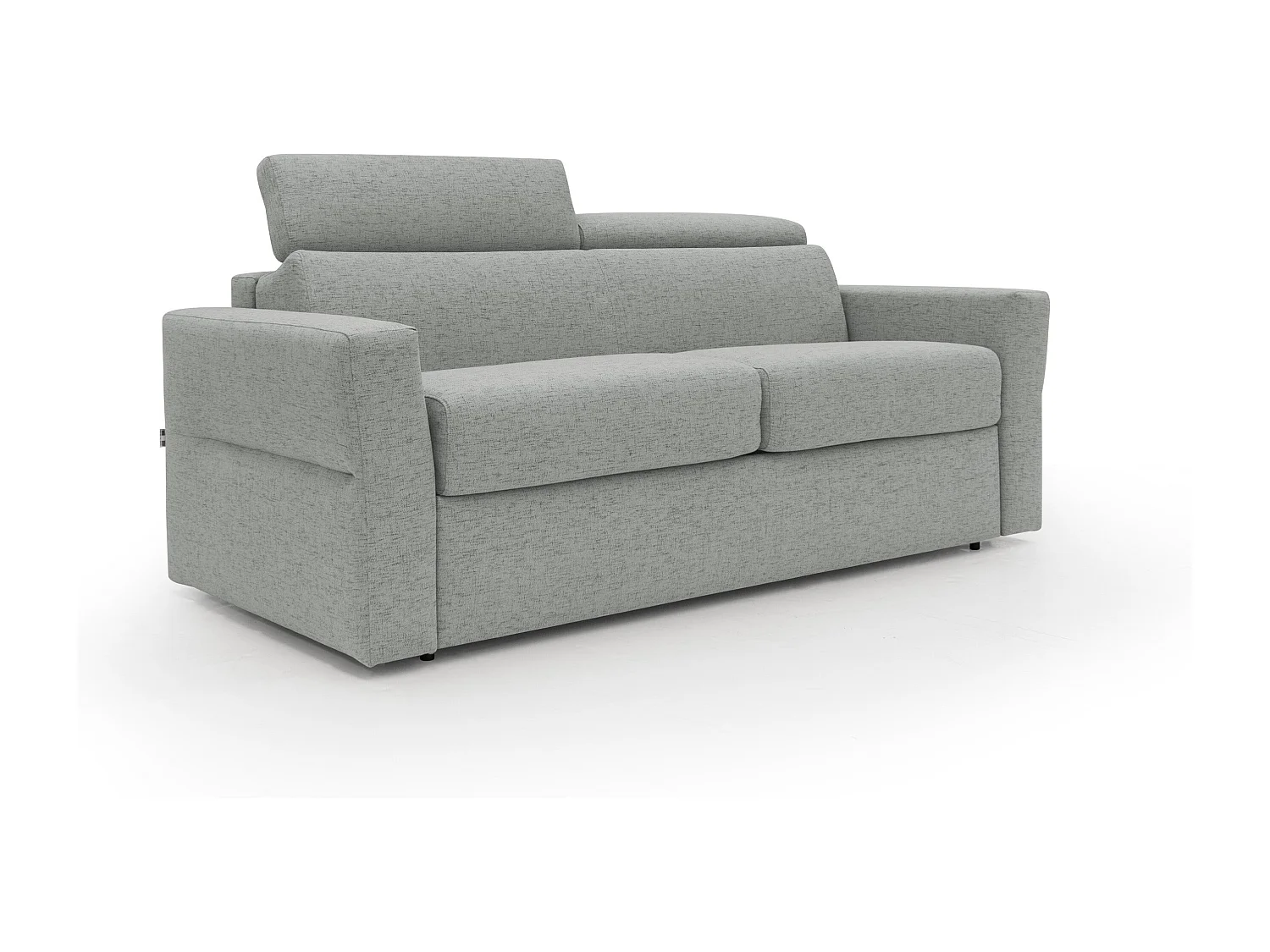 Avalon Schlafsofa mit 18 cm hoher Matratze aus wasserfestem Stoff T03 180 cm (120x197) hellgrau