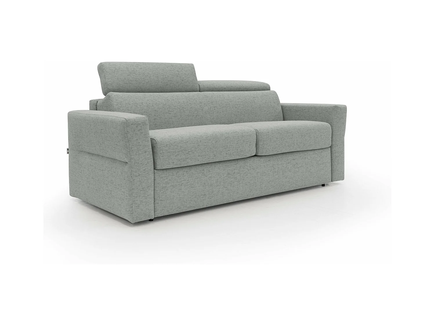 Avalon Sofá cama con colchón de 18 cm de altura en tejido impermeable 180 cm (120x197 cm) Gris Claro