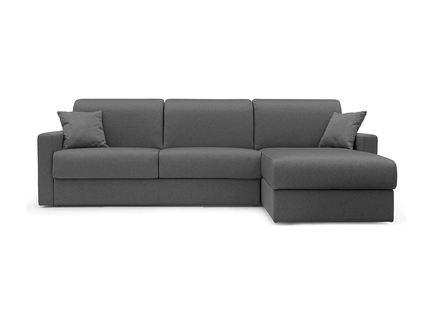 Chris Canapé d'angle 5 places en tissu imperméable 248 cm Droit Anthracite