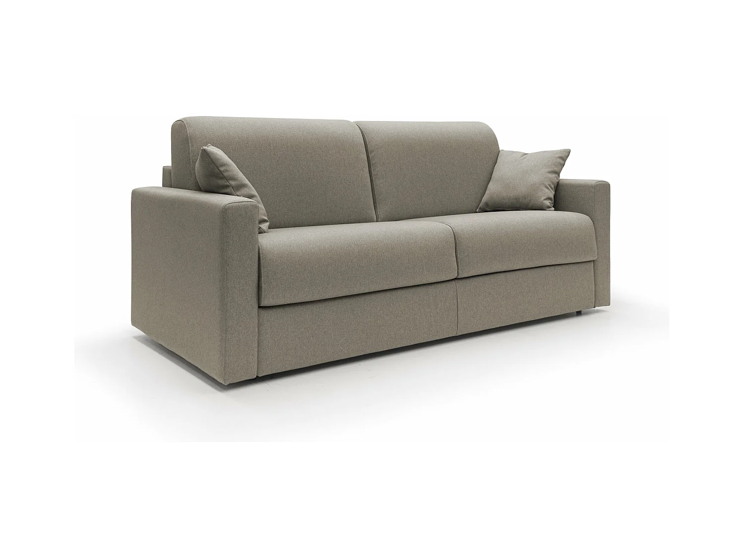 Chris Canapé lit convertible en tissu imperméable T13 166 cm (mat. 120x197) taupe