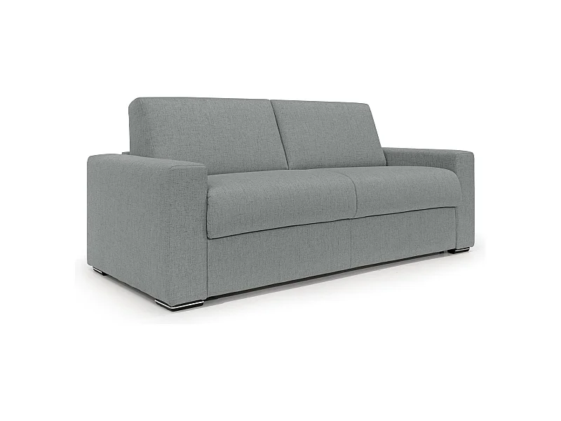Nixon Schlafsofa mit 20 cm Matratze aus wasserfestem Stoff T03 200 cm (mat. 140x197) Grau