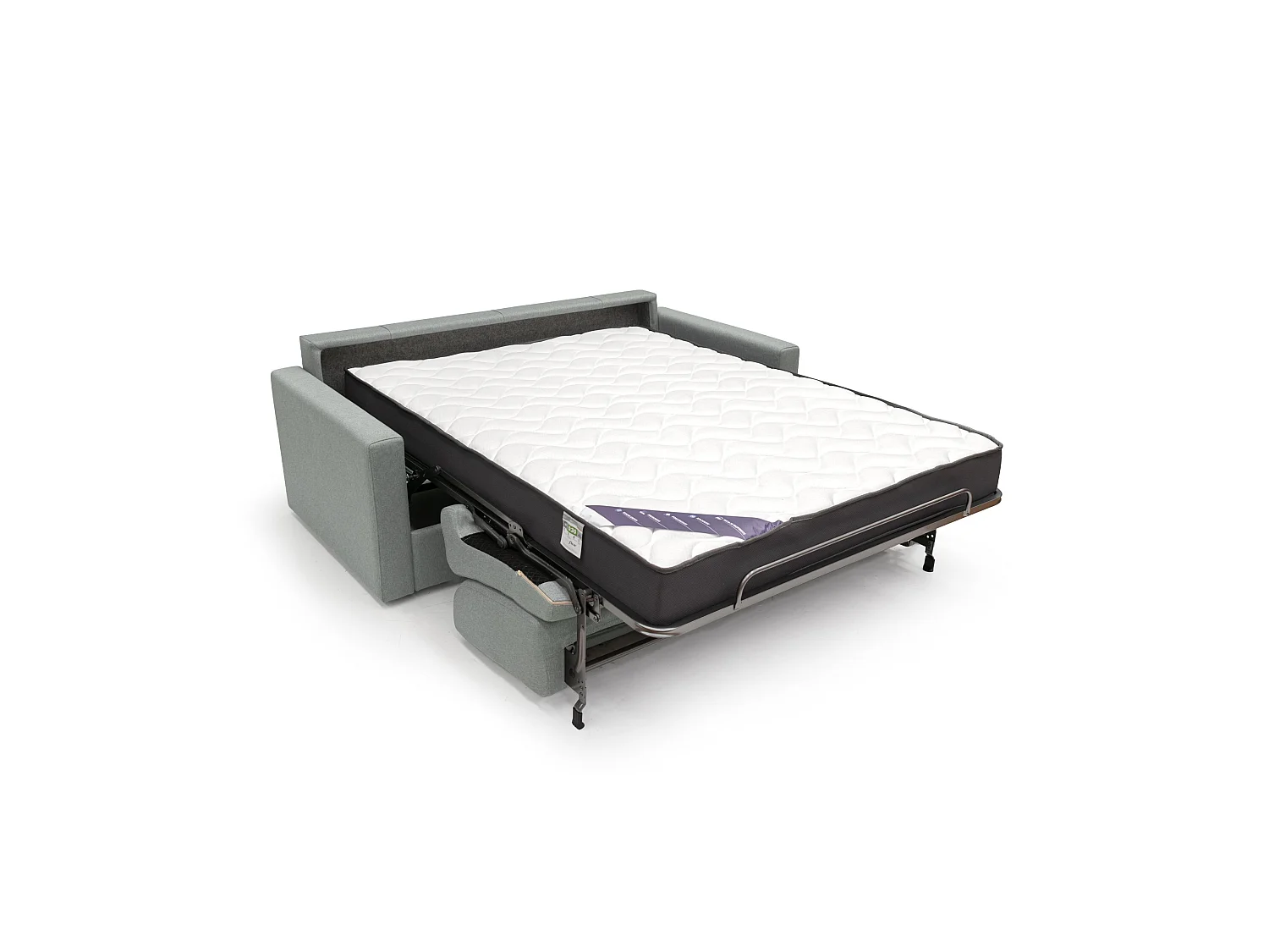 Chris Divano letto matrimoniale tessuto impermeabile 206 cm azzurro