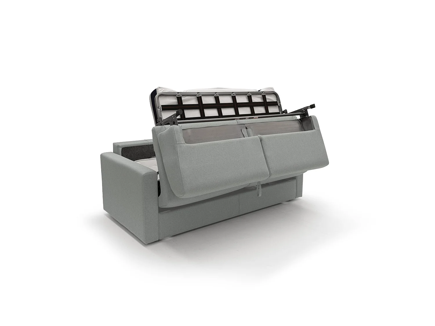 Chris Divano letto matrimoniale tessuto impermeabile 206 cm azzurro