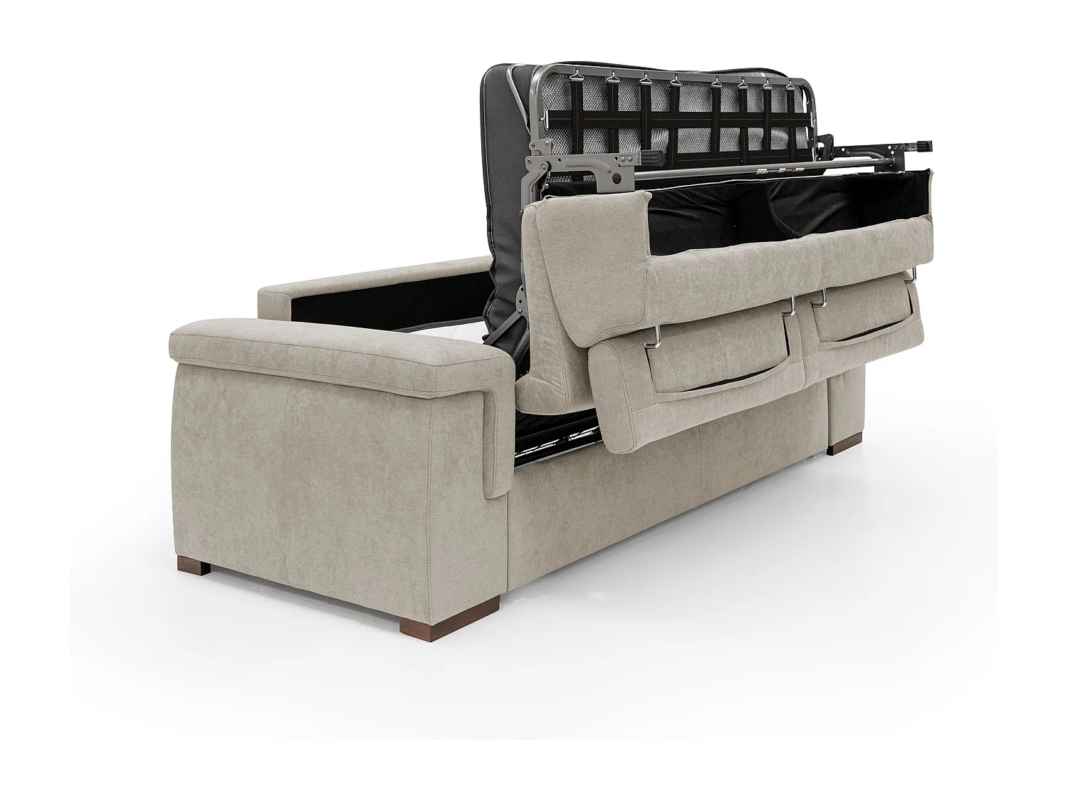 Giunone Divano letto mat. H18 220 cm (mat. 140x197 cm) panna