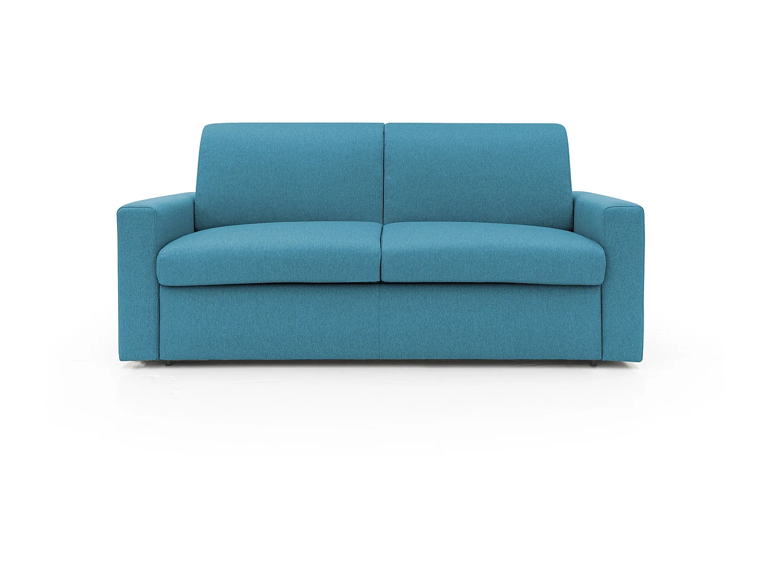 Kansas Sofá cama convertible H20 cm en tela impermeable 172 cm (mat. 120x197) Azul Claro