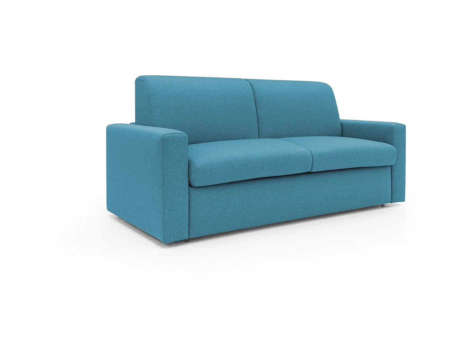 Kansas Schlafsofa mit 20 cm hohen Matratze aus wasserfestem Baumwollmischgewebe T13 172 cm (mat. 120x197) hellblau