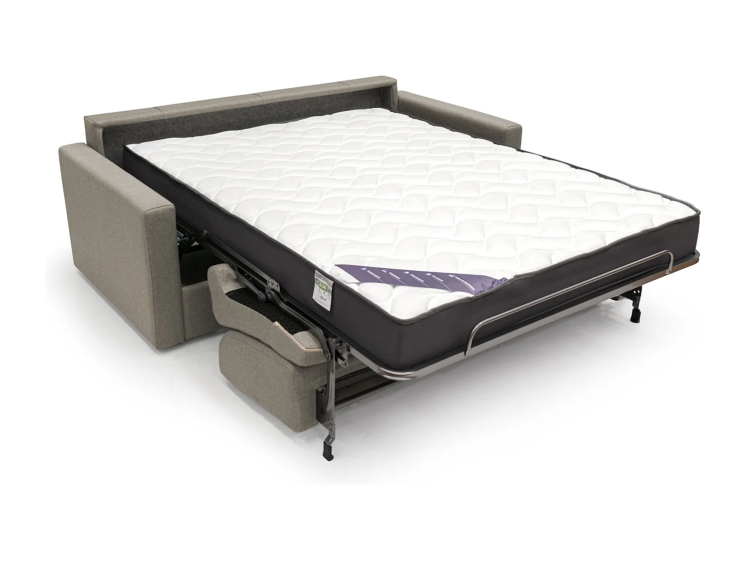 Chris Sofá cama convertible en tejido impermeable 186 cm (mat. 140x197) Taupe