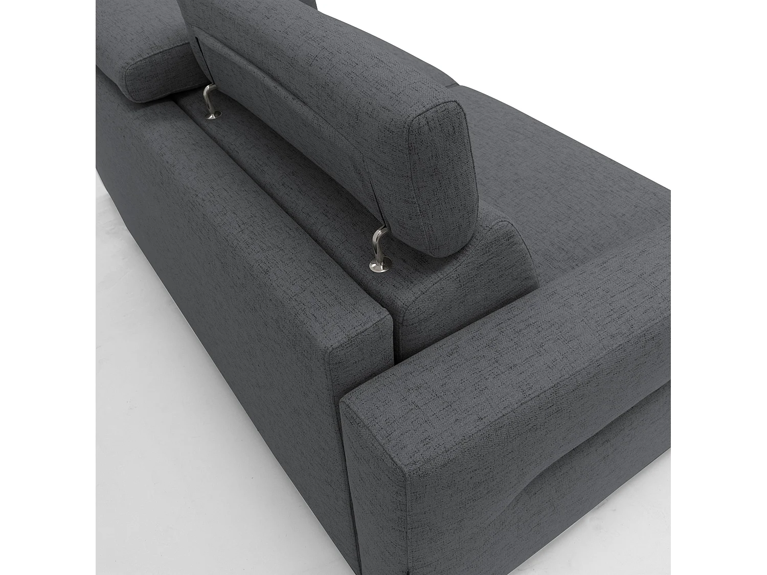 Avalon Schlafsofa mit 18 cm hoher Matratze aus wasserfestem Stoff T03 200 cm (140x197) anthrazit