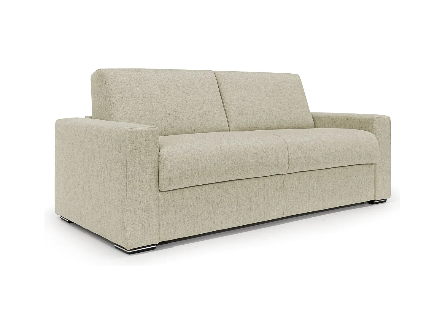 Nixon Canapé convertible matelas h20 en tissu imperméable T03 200 cm (mat. 140x197) beige