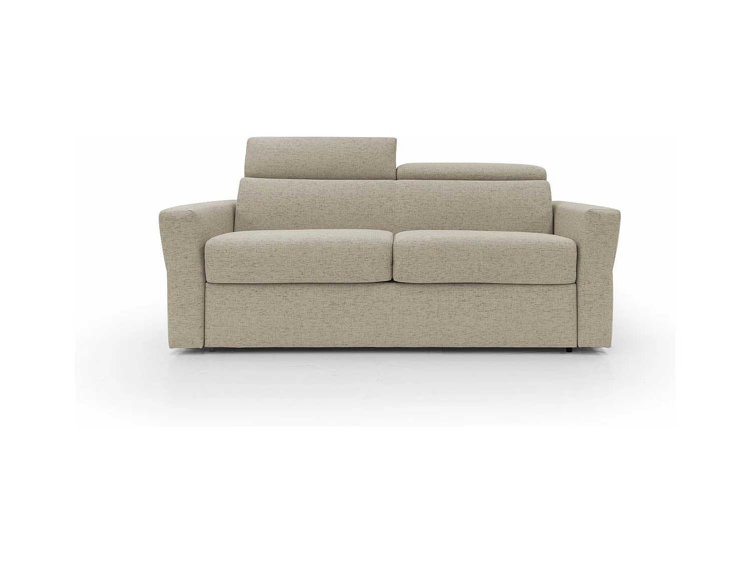 Avalon Sofá cama con colchón de 18 cm de altura en tejido impermeable 200 cm (140x197 cm) Beige