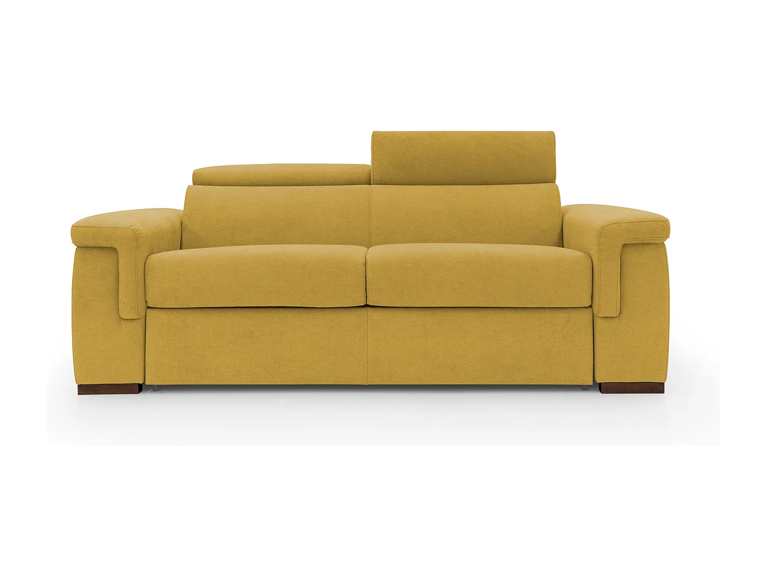 Giunone Divano letto mat. H18 200 cm (mat. 120x197 cm) giallo