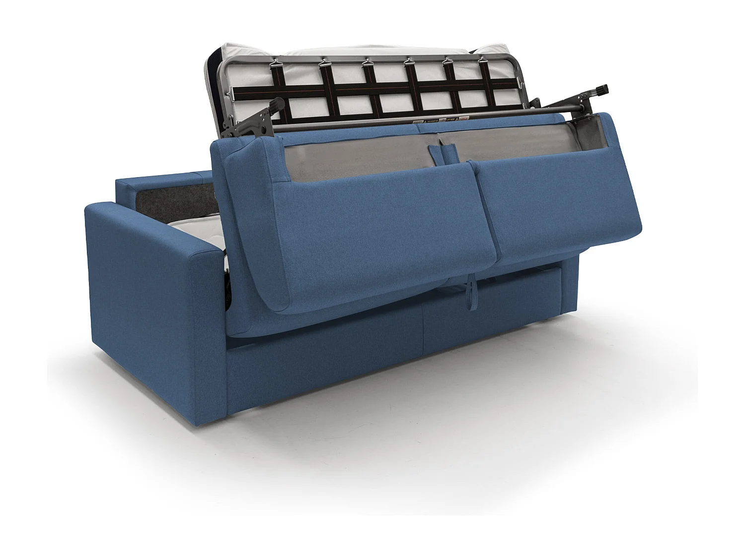 Chris Schlafsofa aus wasserfestem Stoff T13 186 cm (mat. 120x197) blau