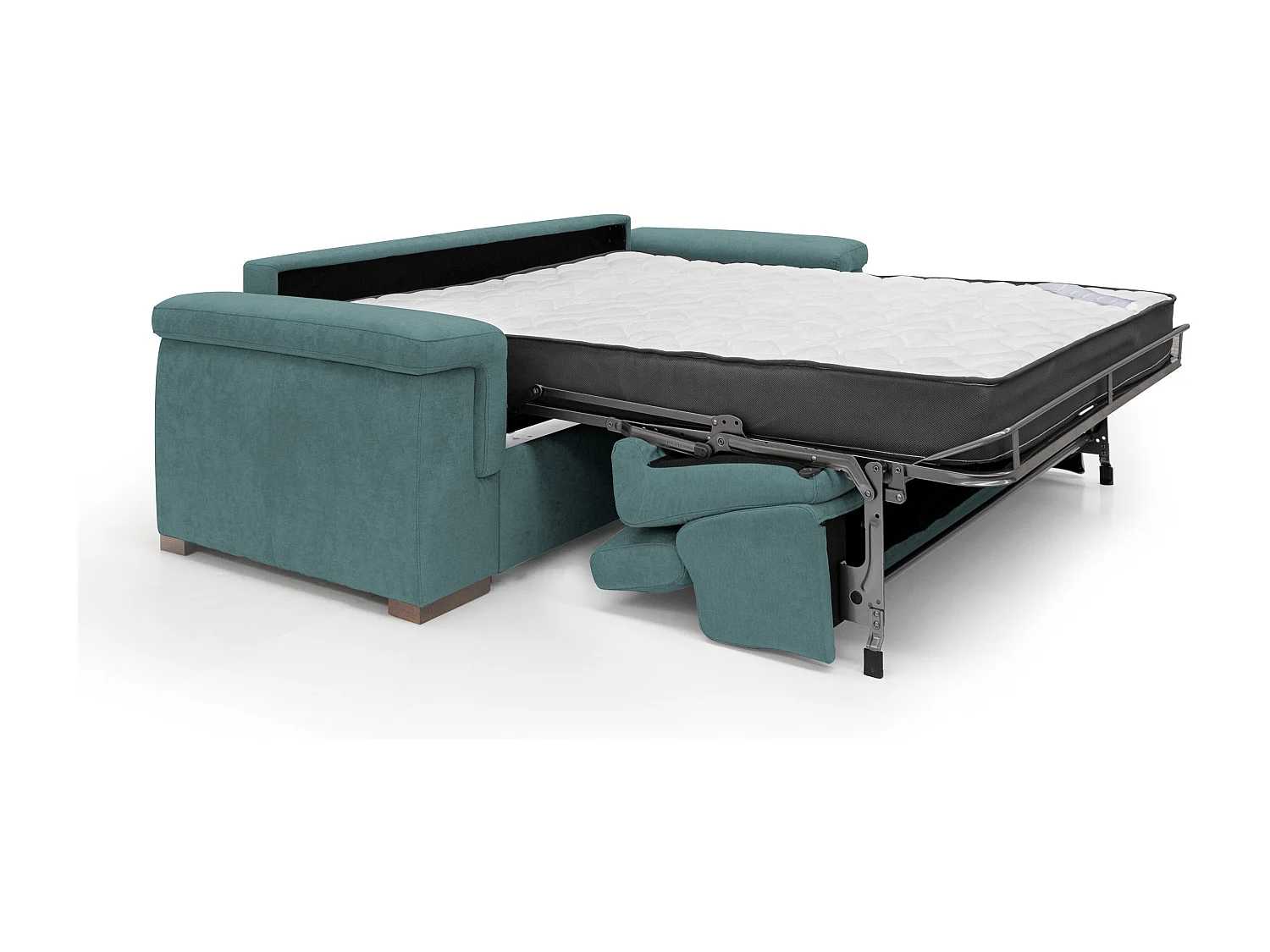 Giunone Divano letto mat. H18 220 cm (mat. 140x197 cm) petrolio