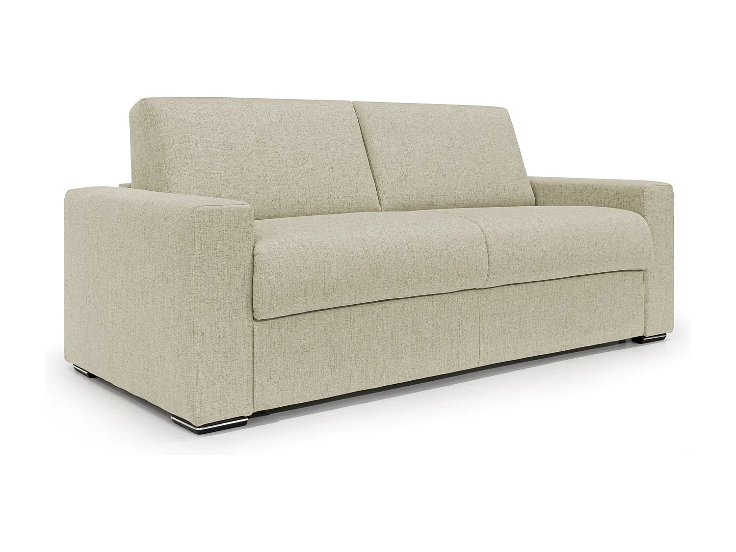 Nixon Schlafsofa mit 20 cm Matratze aus wasserfestem Stoff T03 220 cm (mat. 160x197) Beige