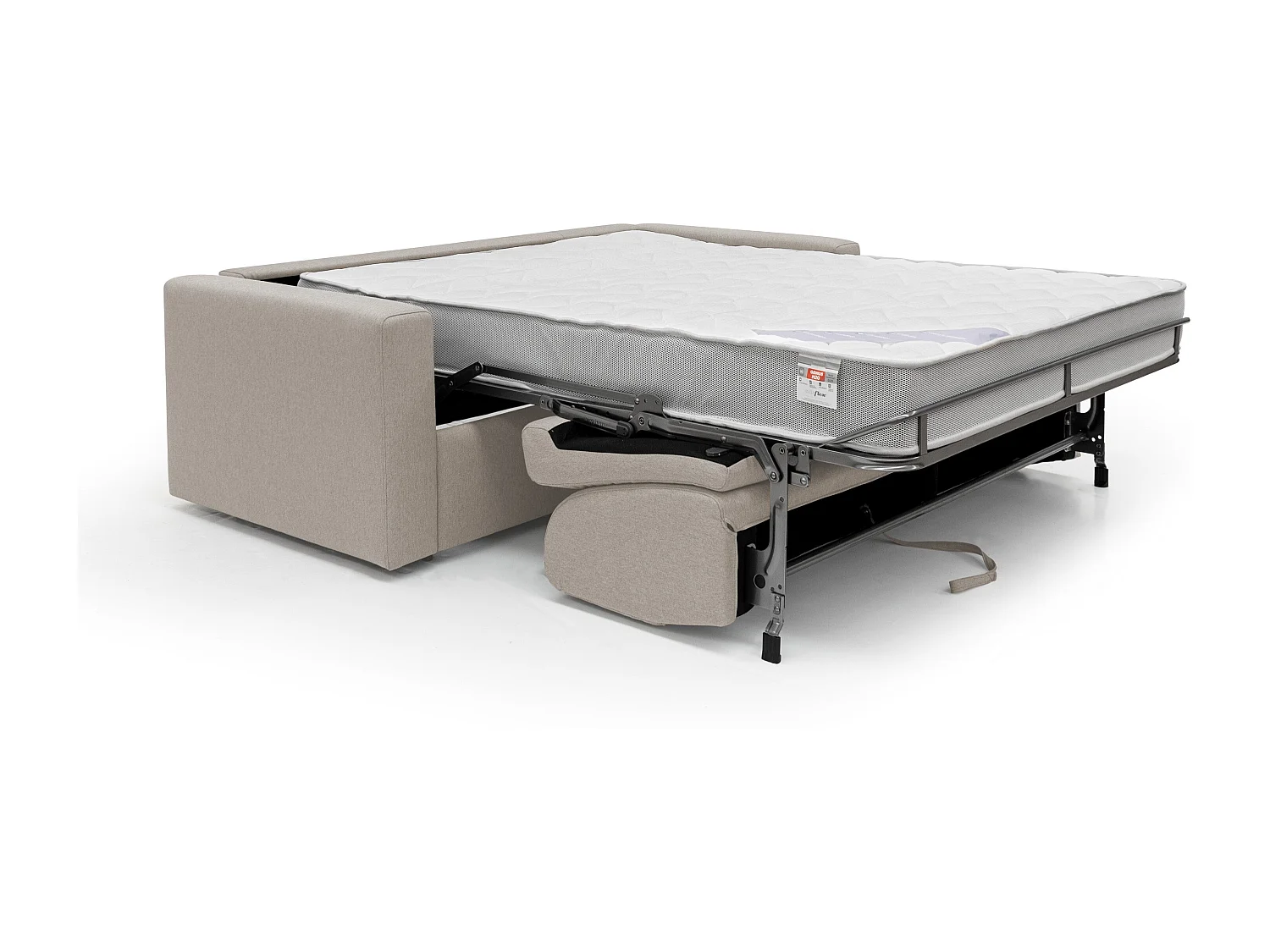 Kansas Canapé lit convertible h20 cm en tissu imperméable T13 172 cm (mat. 120x197) creme