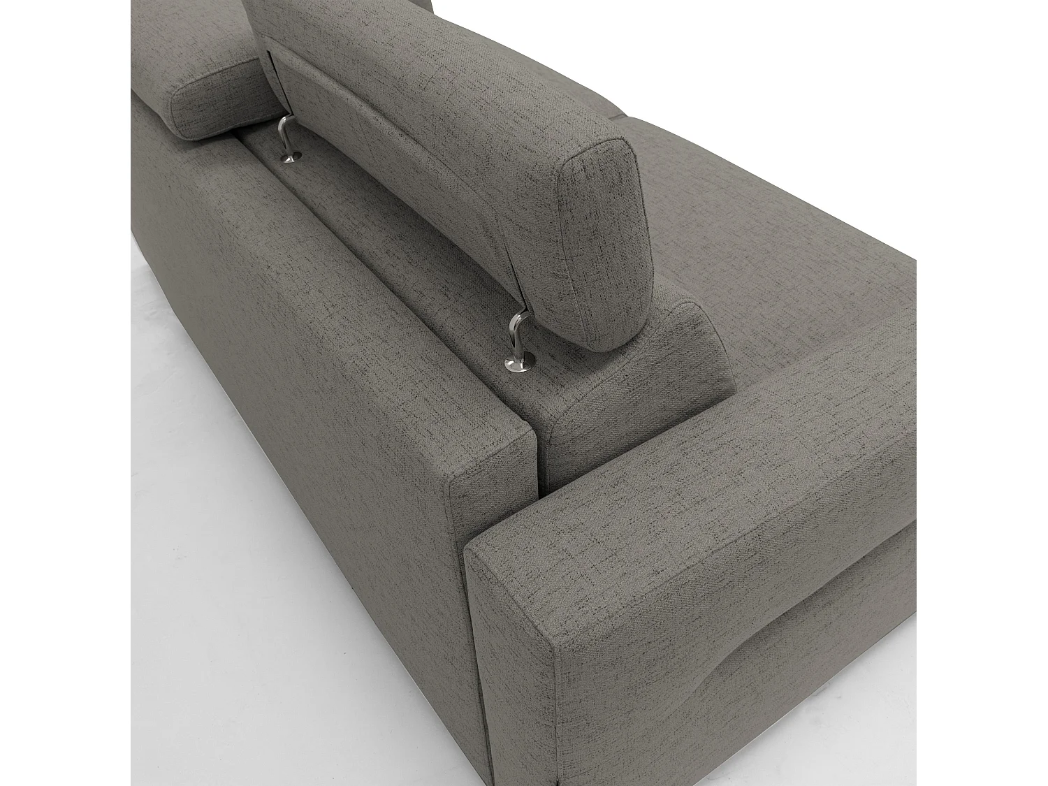 Avalon Sofá cama con colchón de 18 cm de altura en tejido impermeable 220 cm (160x197 cm) Taupe