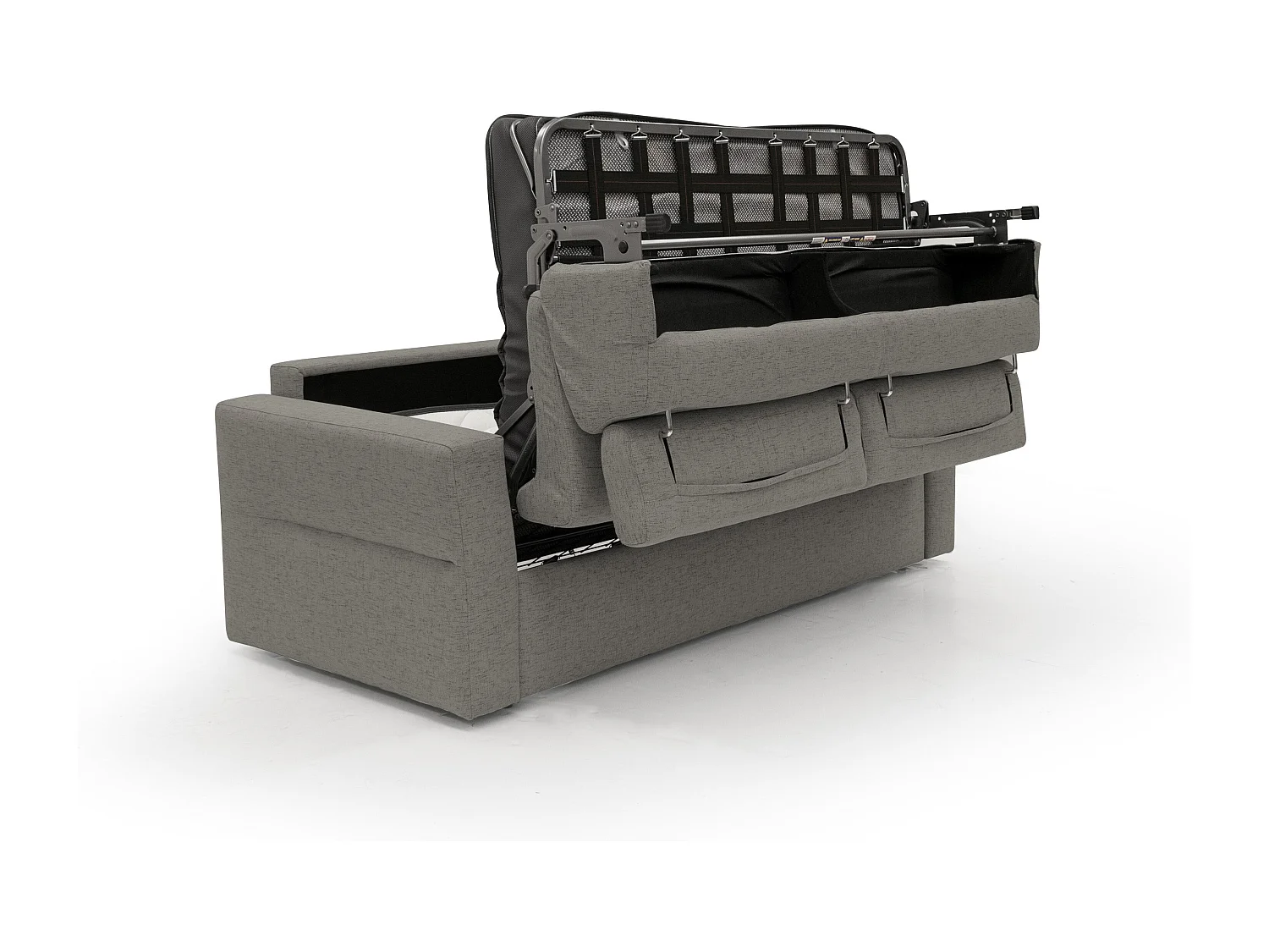 Avalon Sofá cama con colchón de 18 cm de altura en tejido impermeable 220 cm (160x197 cm) Taupe