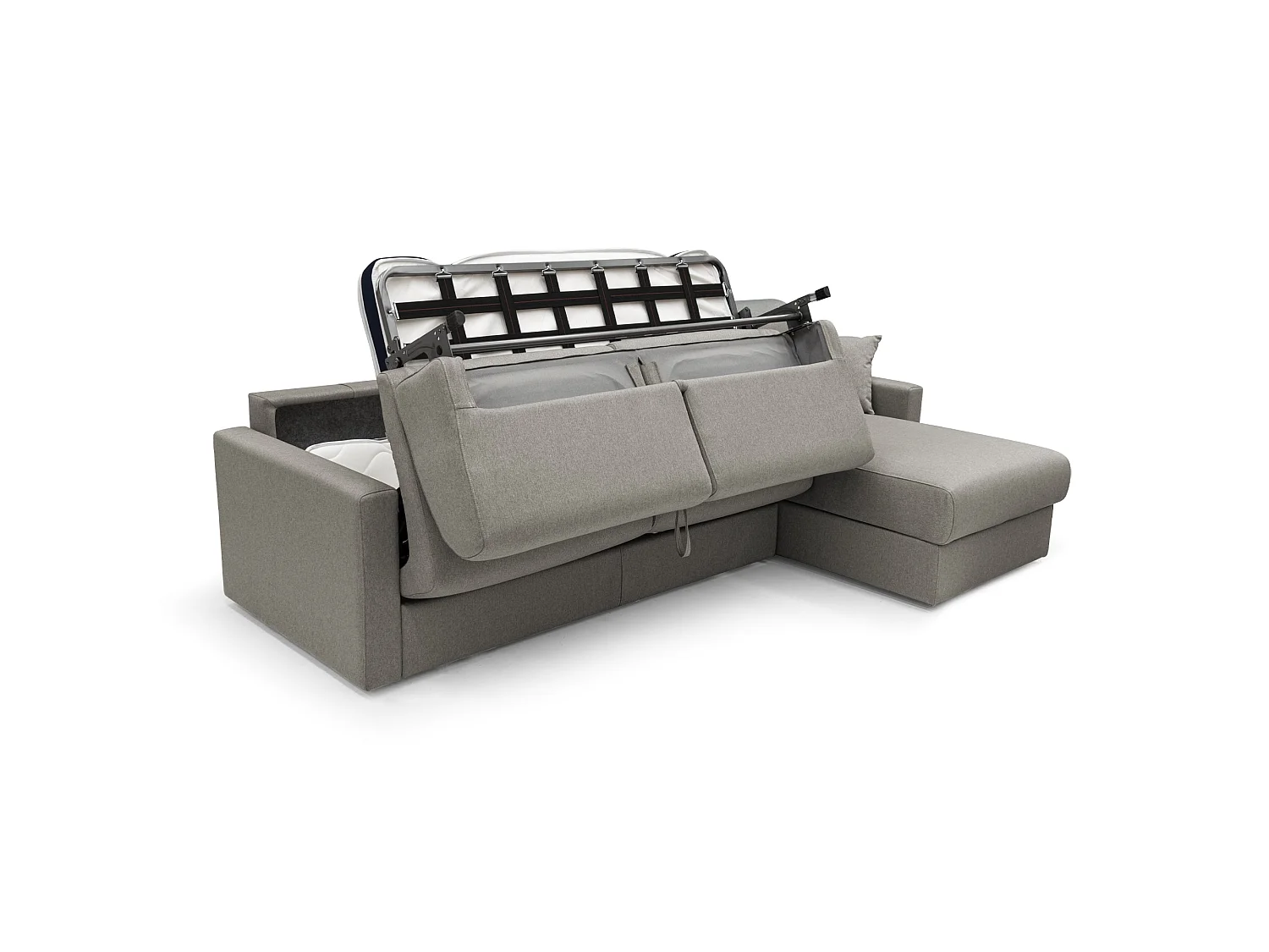 Chris Divano letto angolare 5 posti in tessuto impermeabile T13 288 cm Sinistro (mat. 160x197) tortora