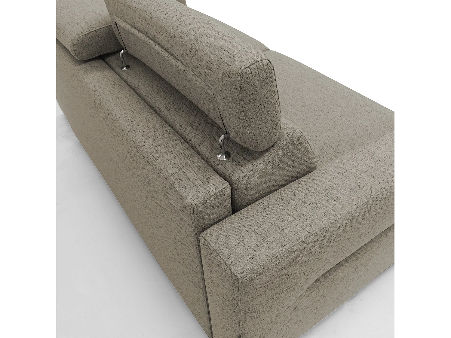 Avalon Divano letto con materasso H18 200 cm (mat. 140x197 cm) rosso